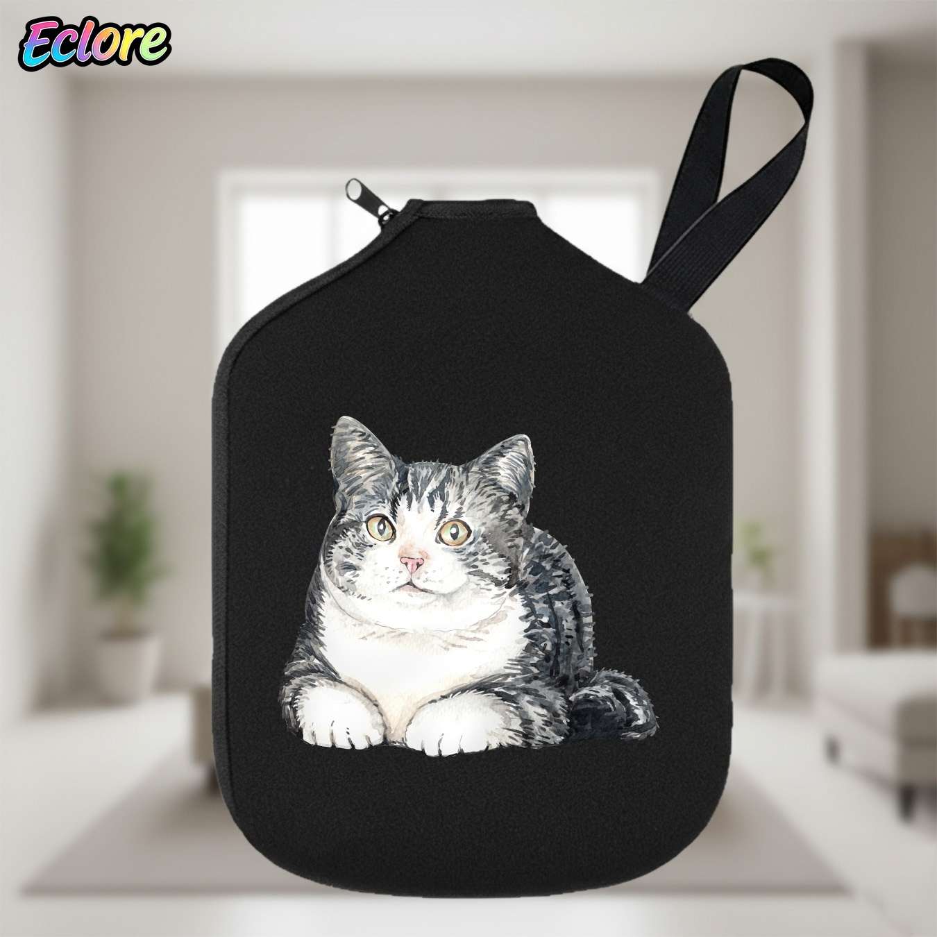 Table Tennis Paddles - Penutup Dayung Pickleball Motif Kucing Cat