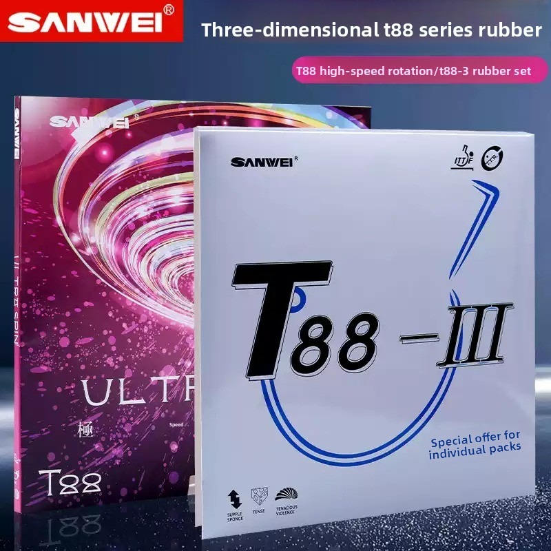 Sanwei T88 ULTRA-Spin T88-3 Ka - Table Tennis Spin ulasan dan harga