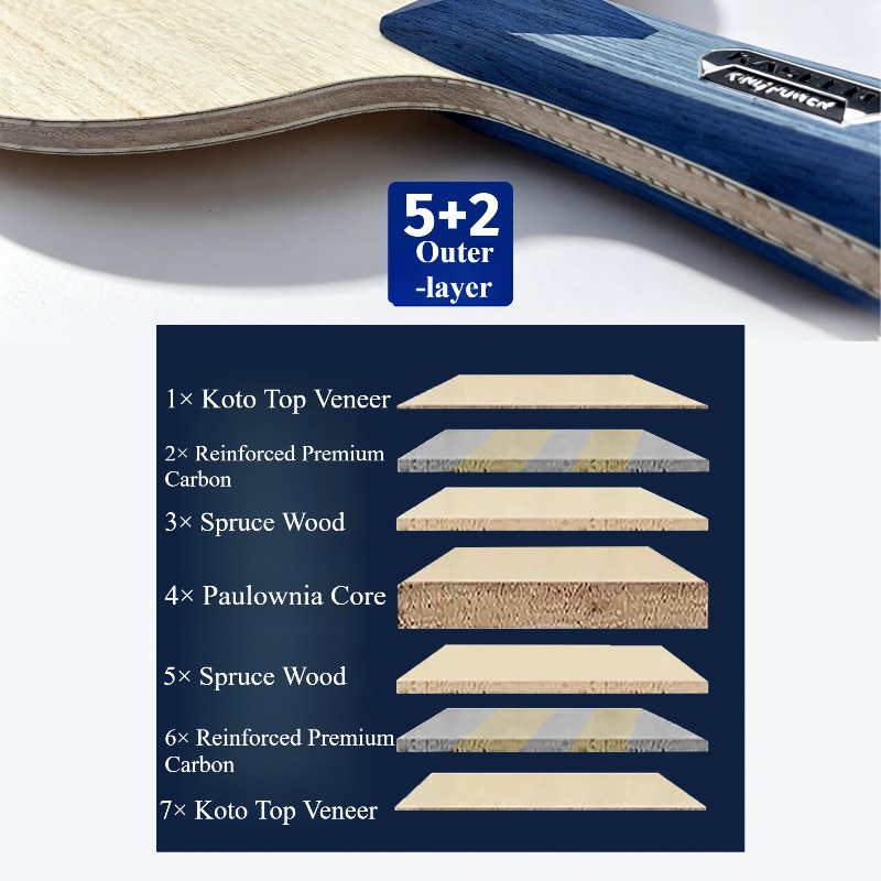 KASEED KING POWER S211 Raket T - Table Tennis Paddles ulasan dan harga