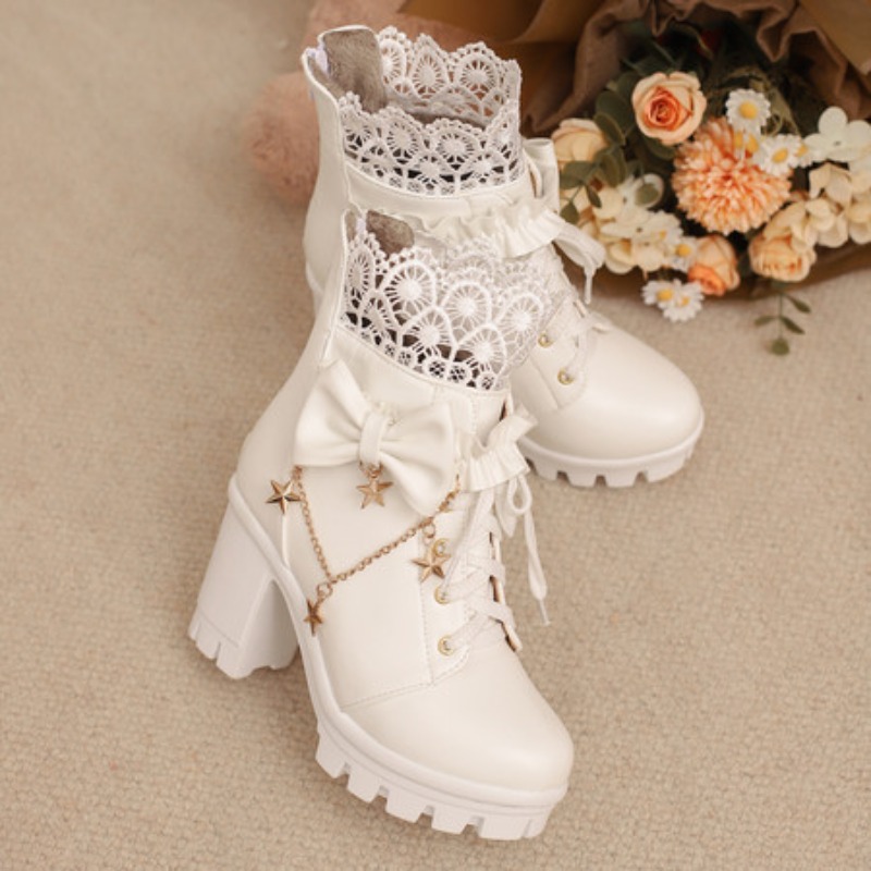 Sepatu Bot Wanita Hak Tinggi G - Butterfly Rubber Sheet ulasan dan harga