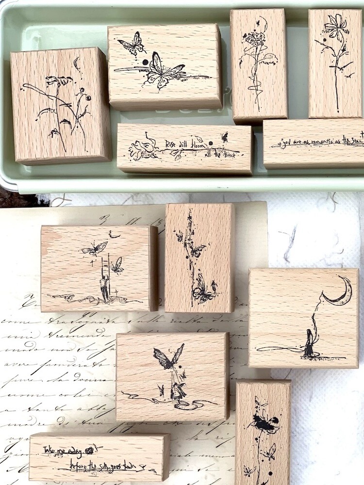 Stempel karet kayu bunga antik - Butterfly Rubber Sheet ulasan dan harga