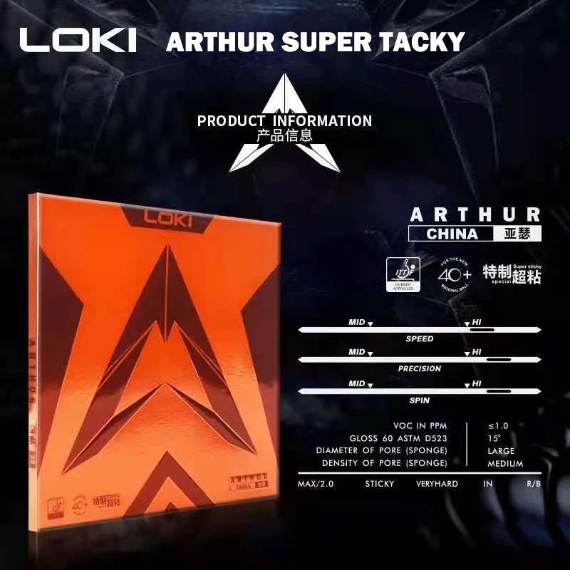 LOKI ARTHUR karet tenis meja E - Table Tennis Club ulasan dan harga