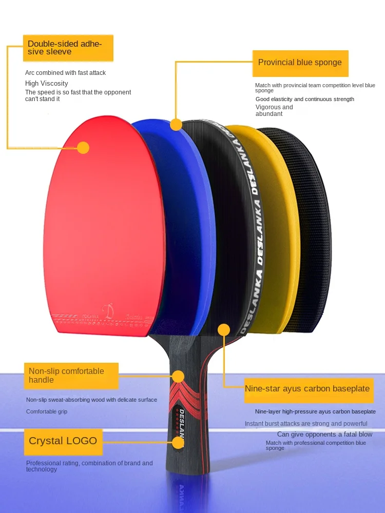Raket tenis meja profesional,  - Table Tennis Spin ulasan dan harga