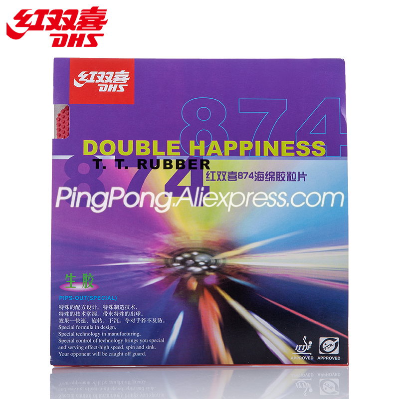 Karet Tenis Meja DHS 874 Pips- - Table Tennis Spin ulasan dan harga