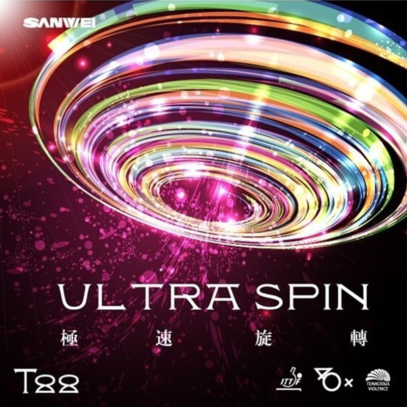 SANWEI ULTRA SPIN 40+ Pips-in  - Table Tennis Spin ulasan dan harga